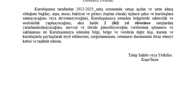 Toprak Mahsullerı Ofısı Genel Müdürlügü, Mısır Satışı.-9