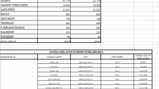 Toprak Mahsullerı Ofısı Genel Müdürlügü Mısır Satışı-5
