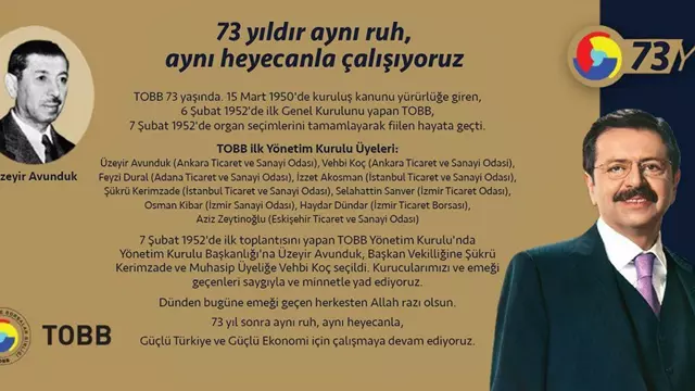 Türkiye Odalar Ve Borsalar Birliği 73 Yaşında...-1