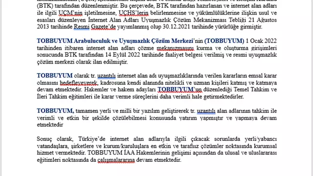 İnternet Alan Adı (iaa) Uyuşmazlıkları-1