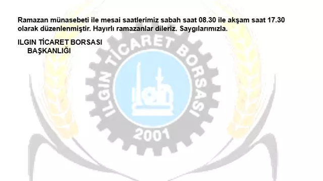 Ramazan Dönemi Mesai Saati-1