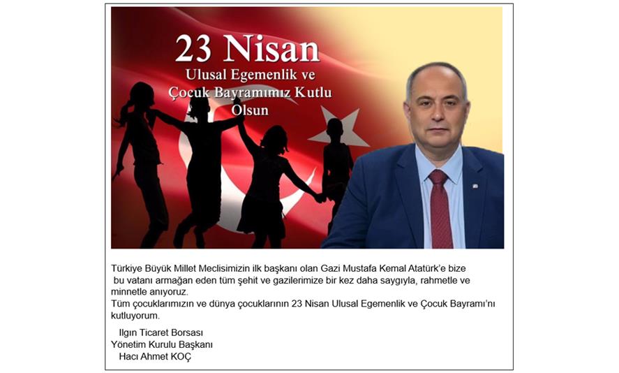 23 NİSAN KUTLAMA MESAJI